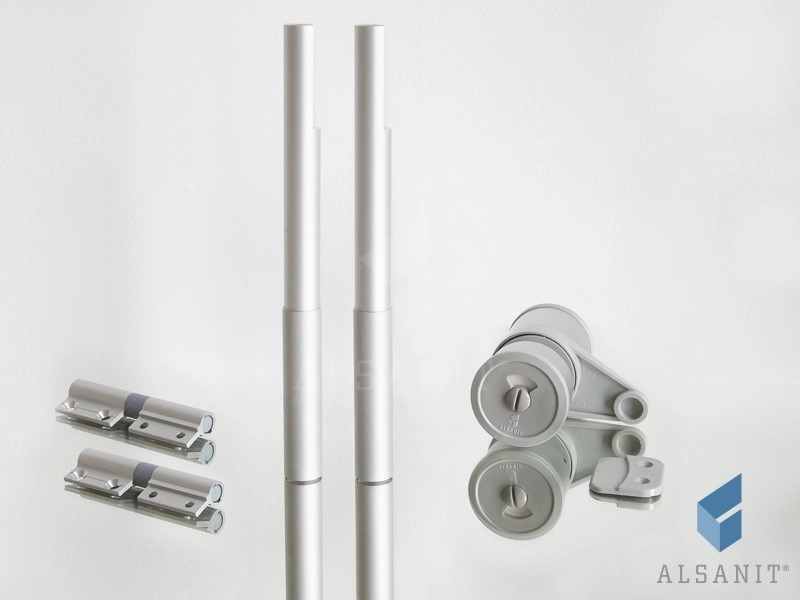 Komplet okuć do kabin WC 10-12mm SOLARI