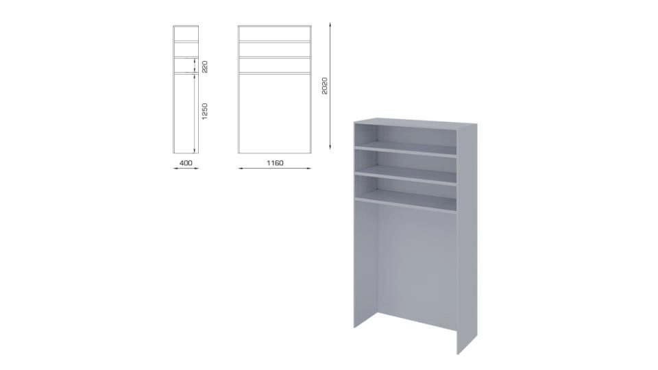 Alsanit regały z LPW